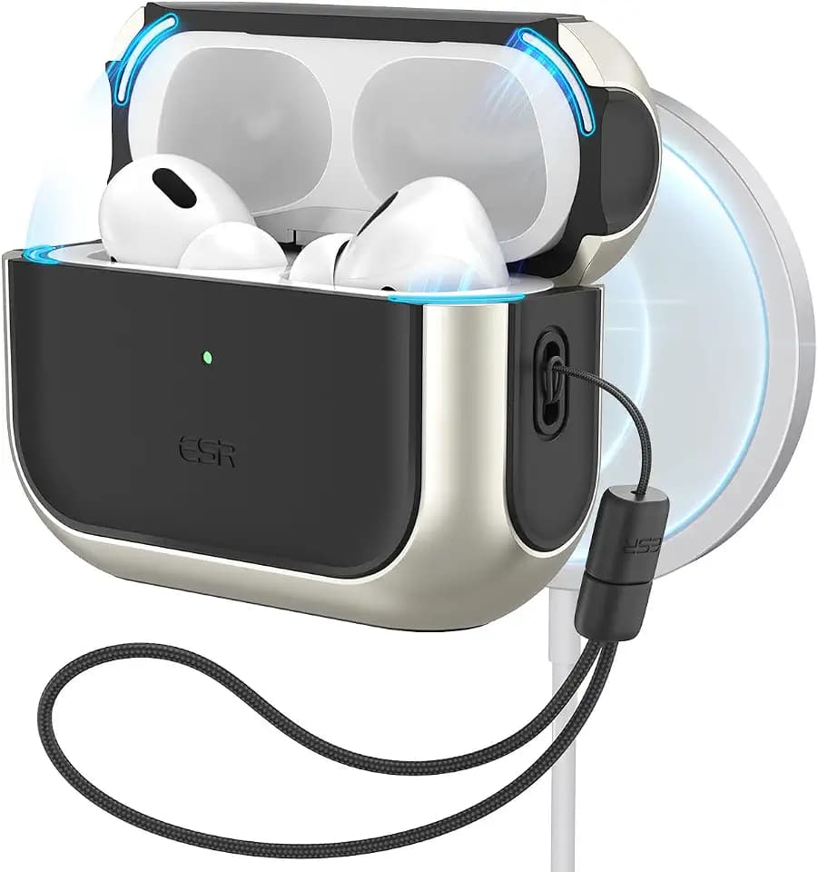 ESR for AirPods Pro 2 Case, Compatible with MagSafe, Titanium
