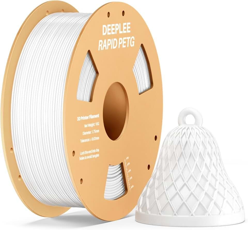 DEEPLEE Rapid PETG Filament 1.75mm Weiß 1KG