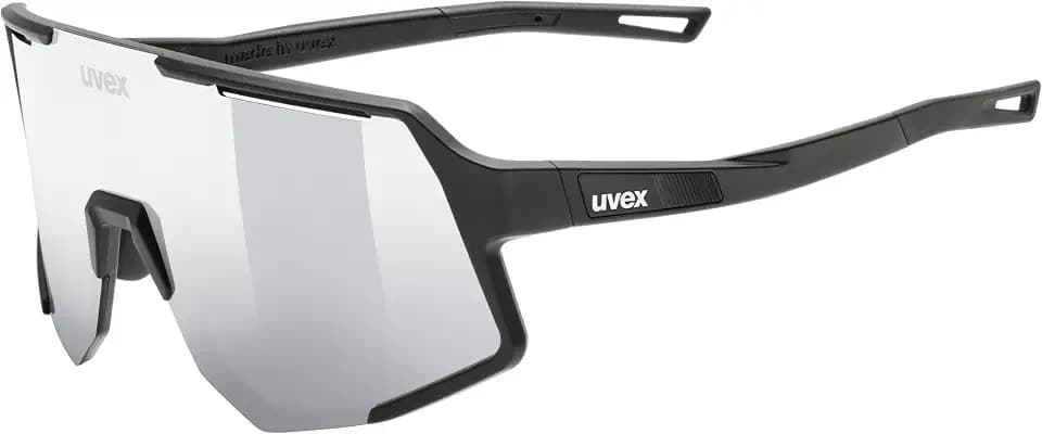 Uvex sequenze Sportbrille, black matt/mir.silver, one size