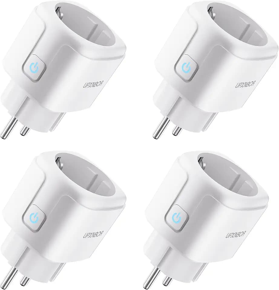 Smart Steckdose 16 A, WLAN Steckdose mit Strommessung, 4er Pack