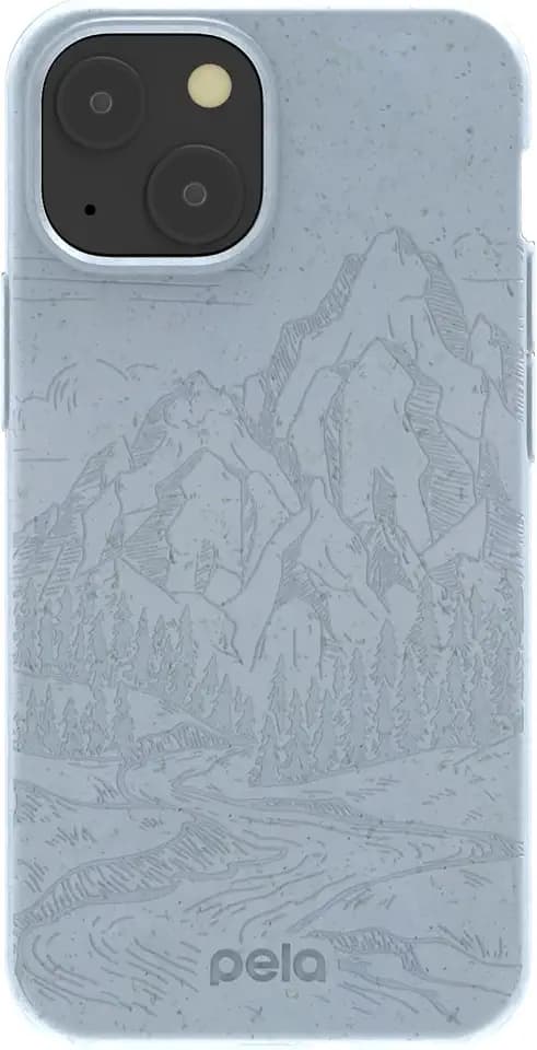 Pela | Phone Case Compatible with iPhone 13 Mini | Limited Edition | Supports Wireless Charging | Cute Eco Friendly | Rockies