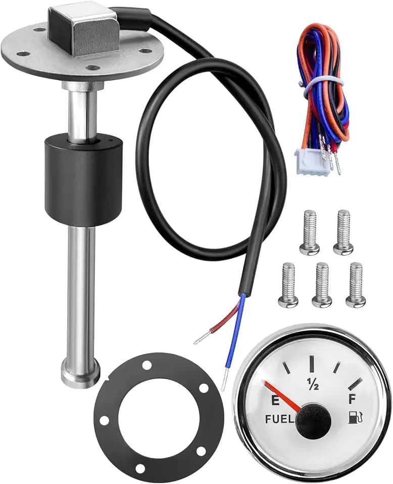 240-33ohm 6in (150mm) Fuel Sending Unit and Gauge Kit