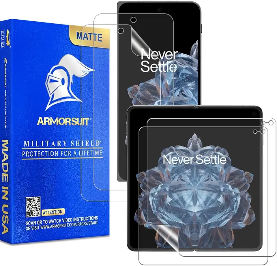 ArmorSuit 2+2 Pack Paper-Feel Texture Screen Protector for OnePlus Open Case Friendly MilitaryShield Matte Film - Made in USA