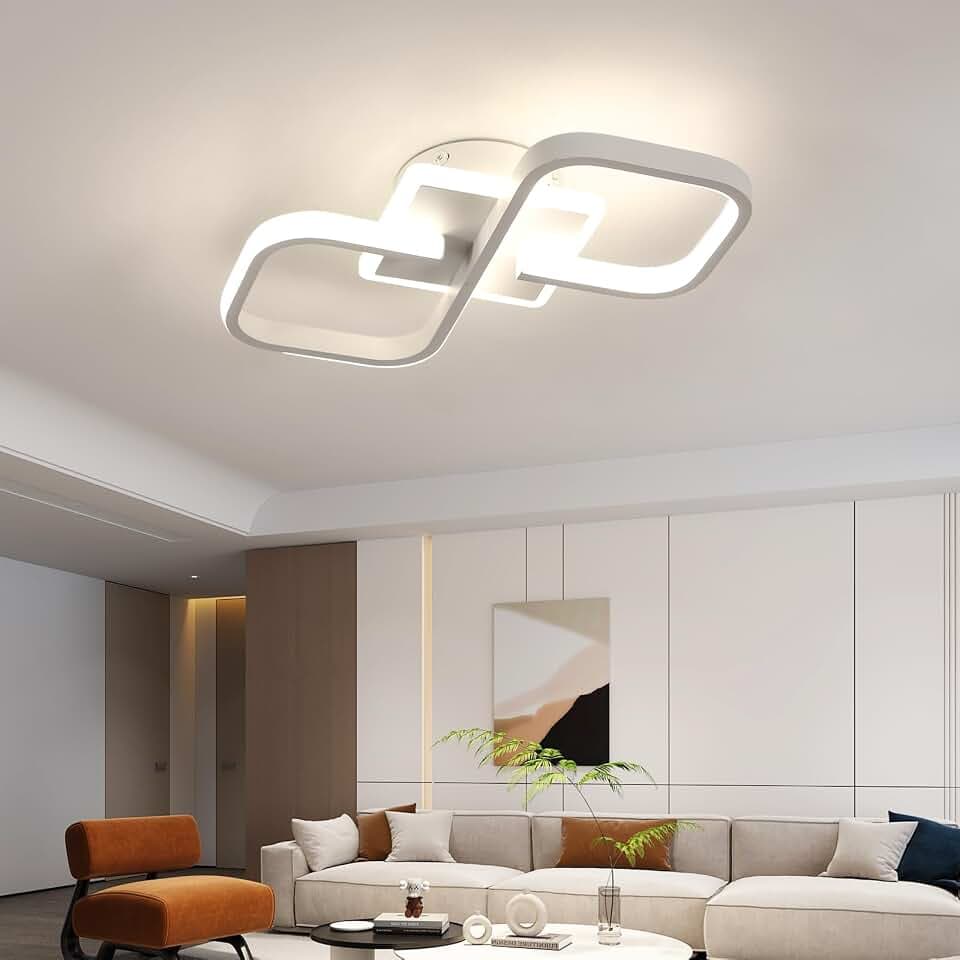 Comely Deckenleuchte Quadrat 36W 4050LM 40.5cm Acryl Deckenlampe Moderne Beleuchtung Natürliches Licht 4500K Deckenbeleuchtung Energiesparend für Schlafzimmer Wohnzimmer Flur