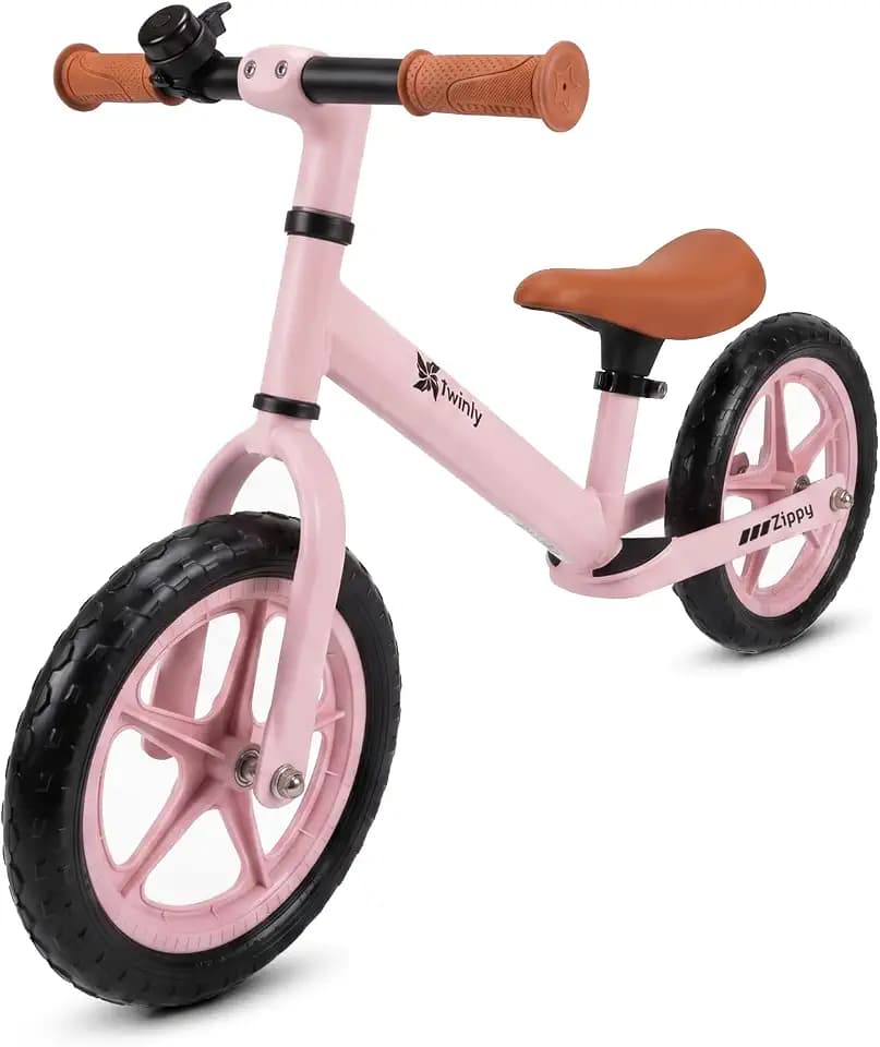 Twinly Balance-Fahrrad für Kinder, 3-6 Jahre, Zippy-Fahrrad ohne Pedale mit verstellbarem Sitz, 80-125 cm, bis zu 30 kg, Gleichgewichts- und Koordinationstraining