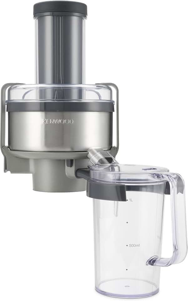 Kenwood Profi-Entsafter AT641 für Küchenmaschine Cooking Chef KM 070, Edelstahloptik, 20 x 27 x 31 cm