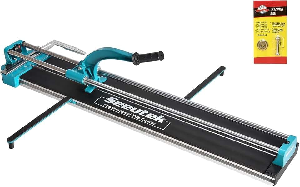 Seeutek Manual Tile Cutter - 24 inch Double Rails Ceramic Tile Cutter Tool