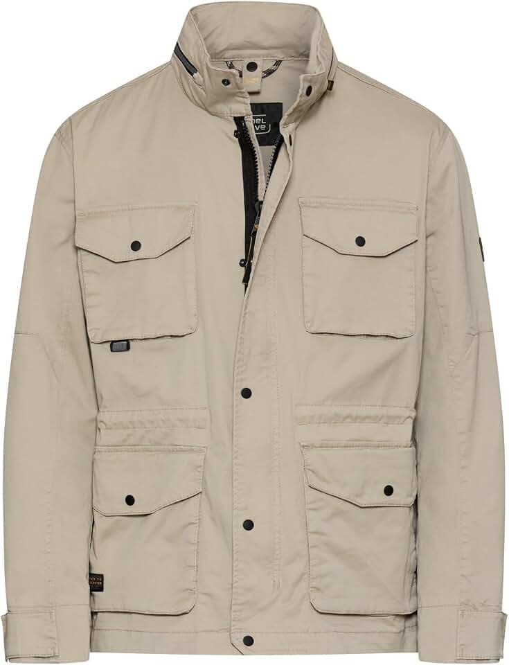 camel active Herren Blouson mit rollbarer Kapuze