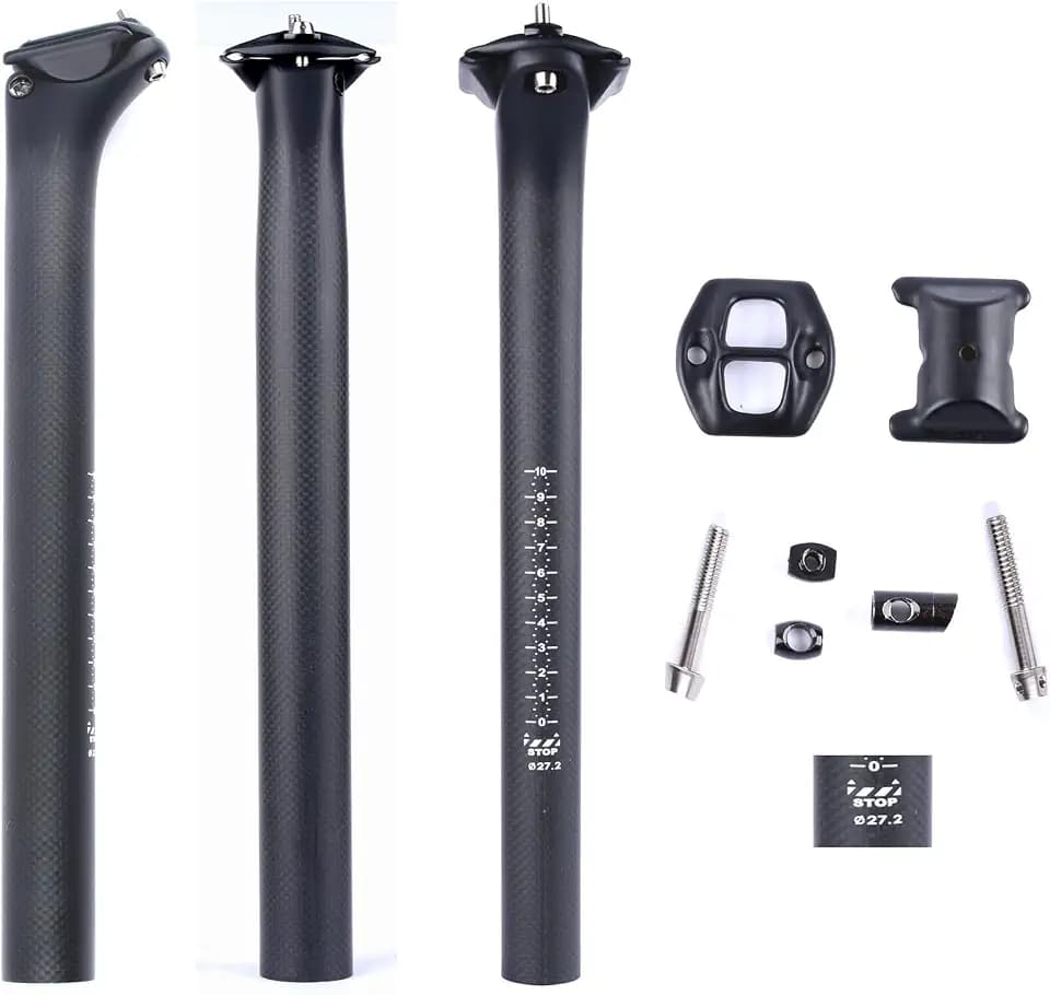 ESEN SP 3k Carbon 27,2/31,6mm * 350 / 400mm Radfahren Fahrrad Sattelstütze Mountainbike/Rennrad BMX Sattelstütze Rohr Sattelstütze
