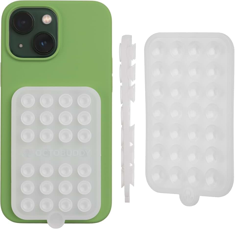 OCTOBUDDY Double - Silicone Double-Sided Suction Phone Case - Transparent