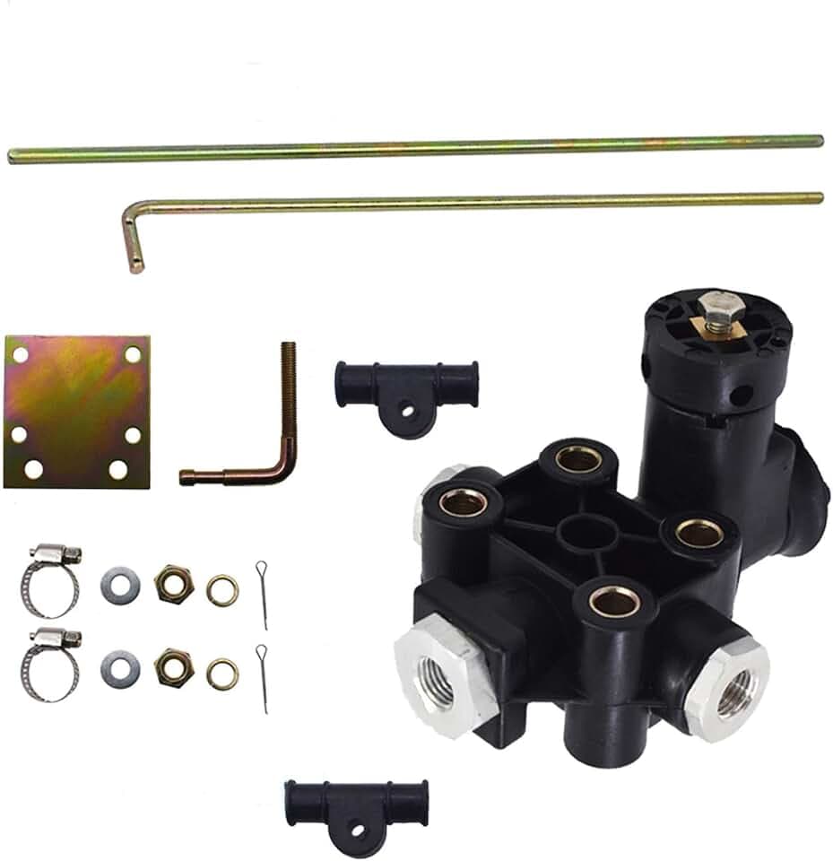 Silscvtt Height Leveling Control Air Valve Kit KN27000 90554241 85106567 Replacement for Haldex Freightliner Kenworth Peterbilt