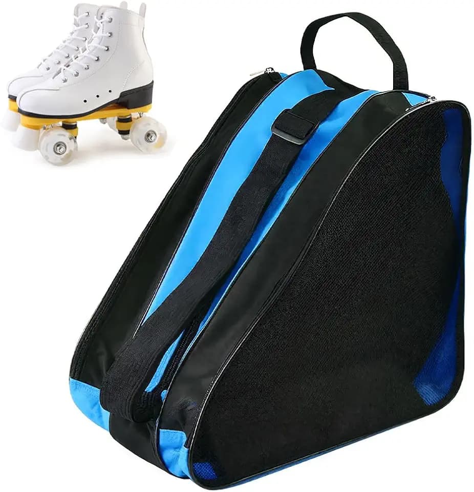 Rollschuh-Tasche, Unisex Schlittschuhtasche mit verstellbarem Schultergurt, Rollschuh-Tragetasche für Damen, Herren, Erwachsene