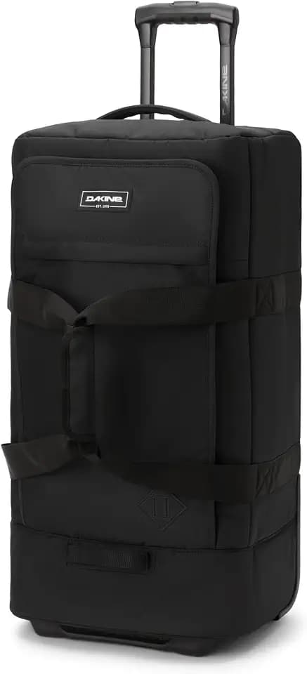 Dakine Roller Duffle Bag 70L, Wheeled Carry-On Weekender Bag, Black