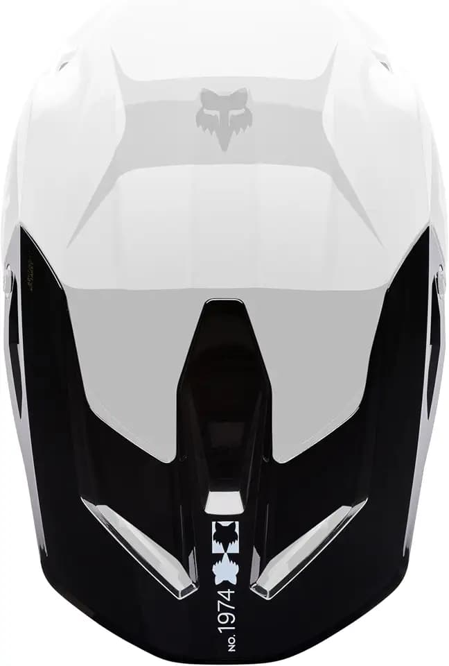 Fox Racing V1 Motocross Dirt Bike Helmet Visor, Black/White Noble, X-Large/XX-Large