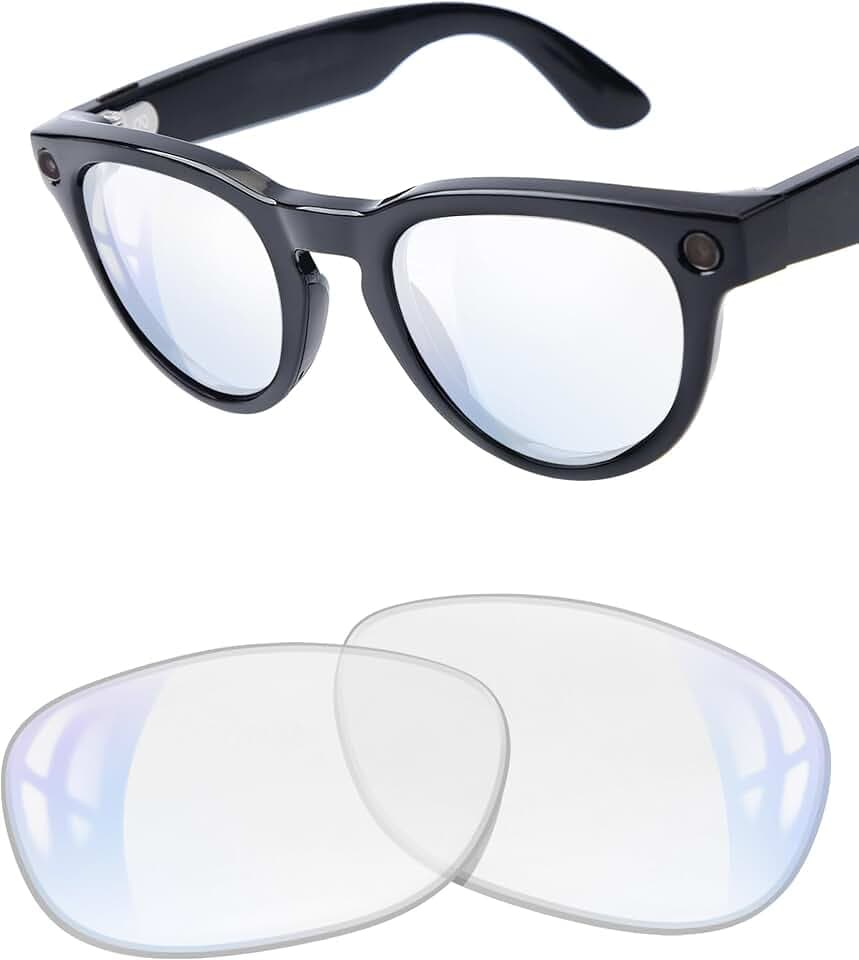 1.6MM Polarized Replacement Lenses for Ray-Ban Meta Wayfarer RW4006 / 4008 & Gen 2 RW4012 (50mm & 53mm) Smart Glasses