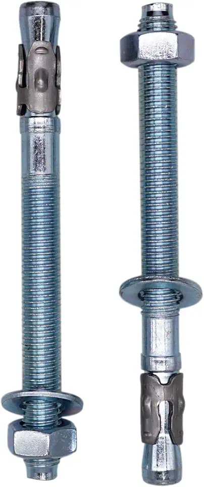 SKIR'CO (4 Stück) Verzinkte Keilanker M14 x 160 mm, Metalldübel, Ankerbolzen, Mauerwerk und Beton Spreizbolzen
