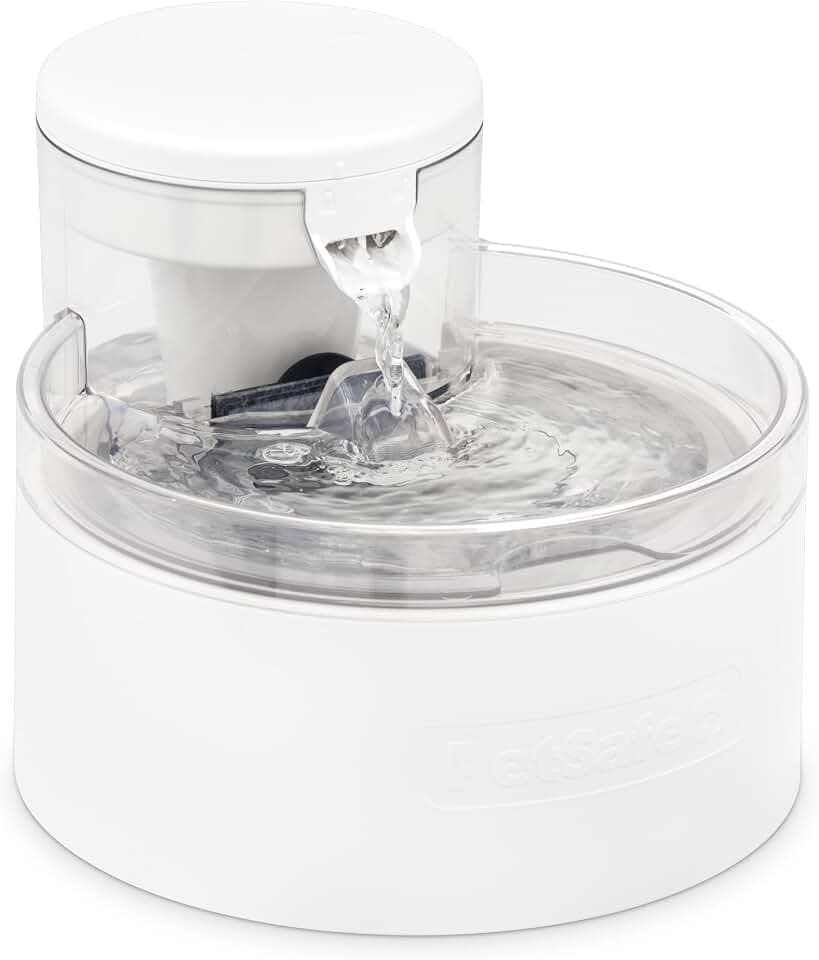 PetSafe Outlast Pumpless Cat Water Fountain, 60 oz/1.7L, Dishwasher Safe