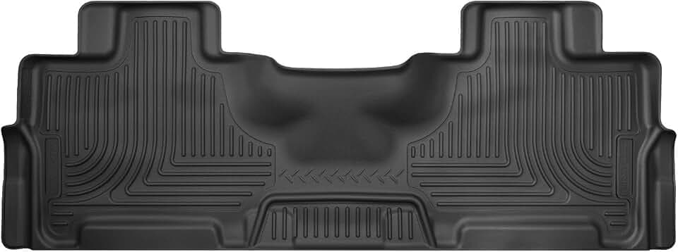Husky Liners Weatherbeater Floor Mats | Fits 2007-2017 Ford Expedition; Lincoln Navigator | 2nd Row, 1-pc Black - 14361