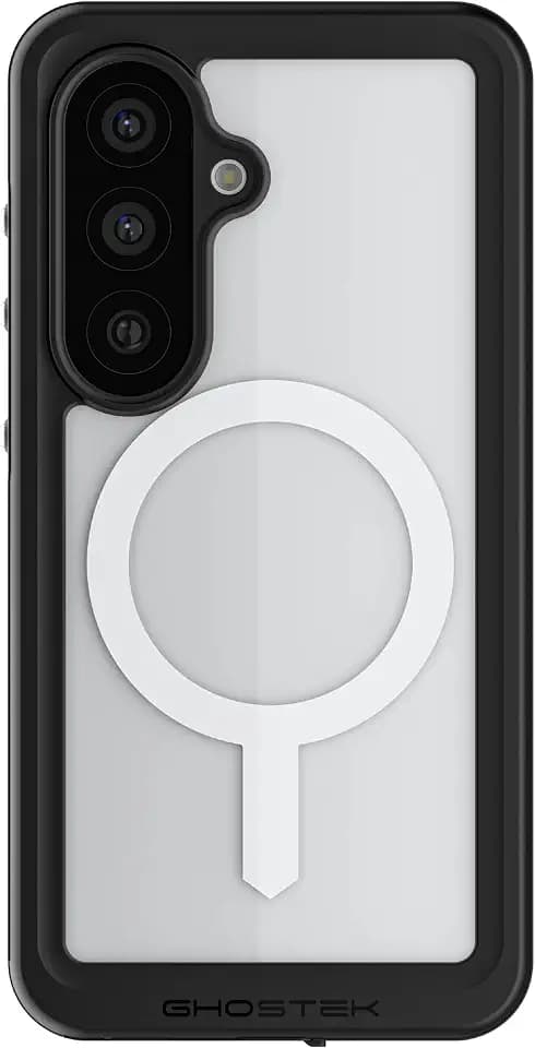 Ghostek Nautical Slim Samsung S26 Waterproof Case Rugged with Screen Protector, Camera Lens Cover and Magnetic MagSafe Compatible with Galaxy S26 2026 (6.3") (Clear)