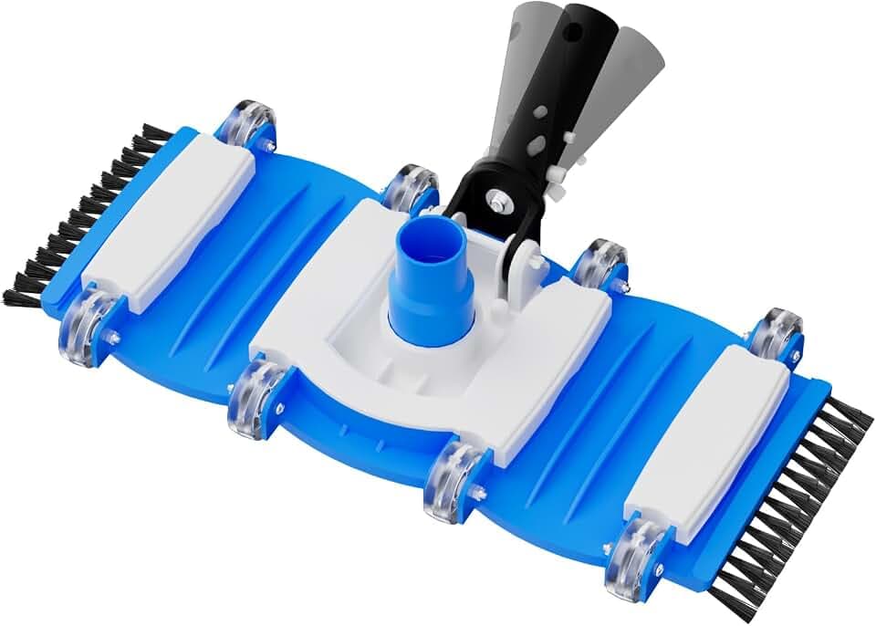 TidyMister 16in Above Ground Pool Vacuum Head with Wheels for Vinyl Liners