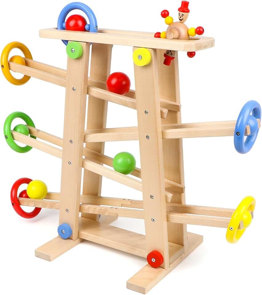 Holz Ramp Race Tracks Holz Gleiter Track Set Pädagogisches Spielzeug für Kinder