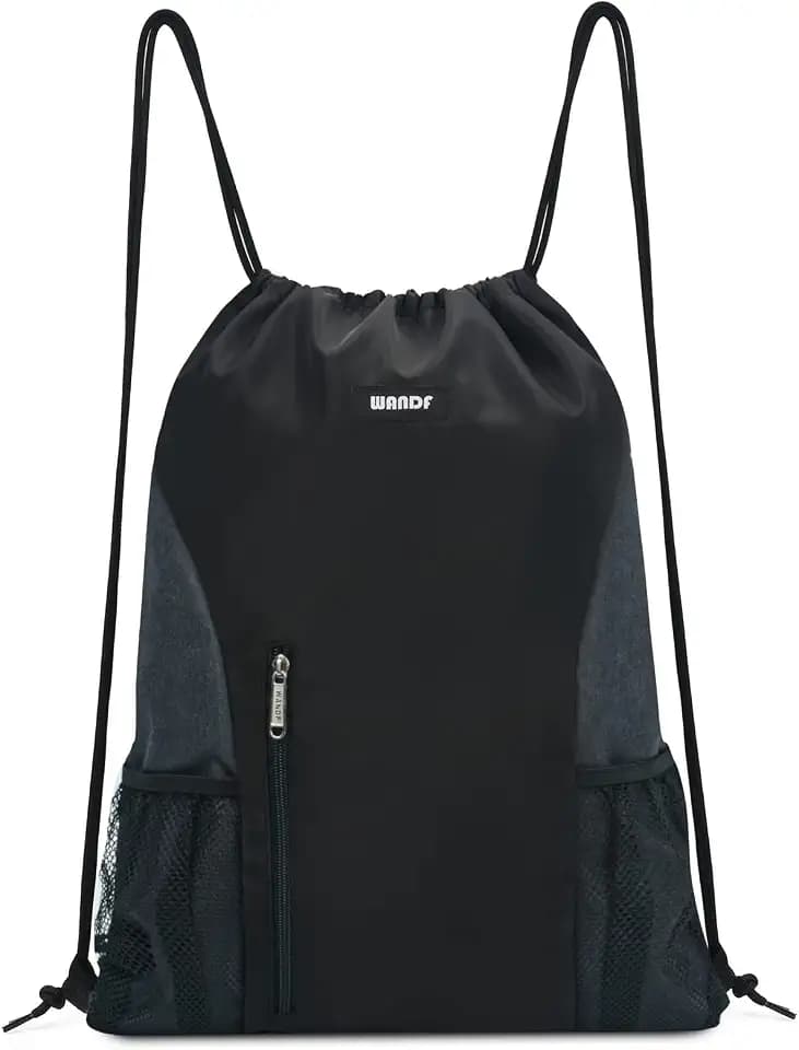WANDF Drawstring Backpack, Gym Sackpack for Sports