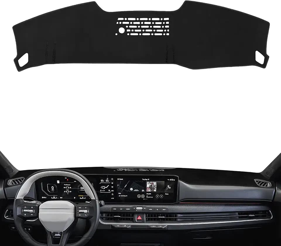 Dashboard Cover Mat Custom Fit for Kia K4 2025-2026 Dash Cover Nonslip Dash Mat Protector Sunshade No Glare Black