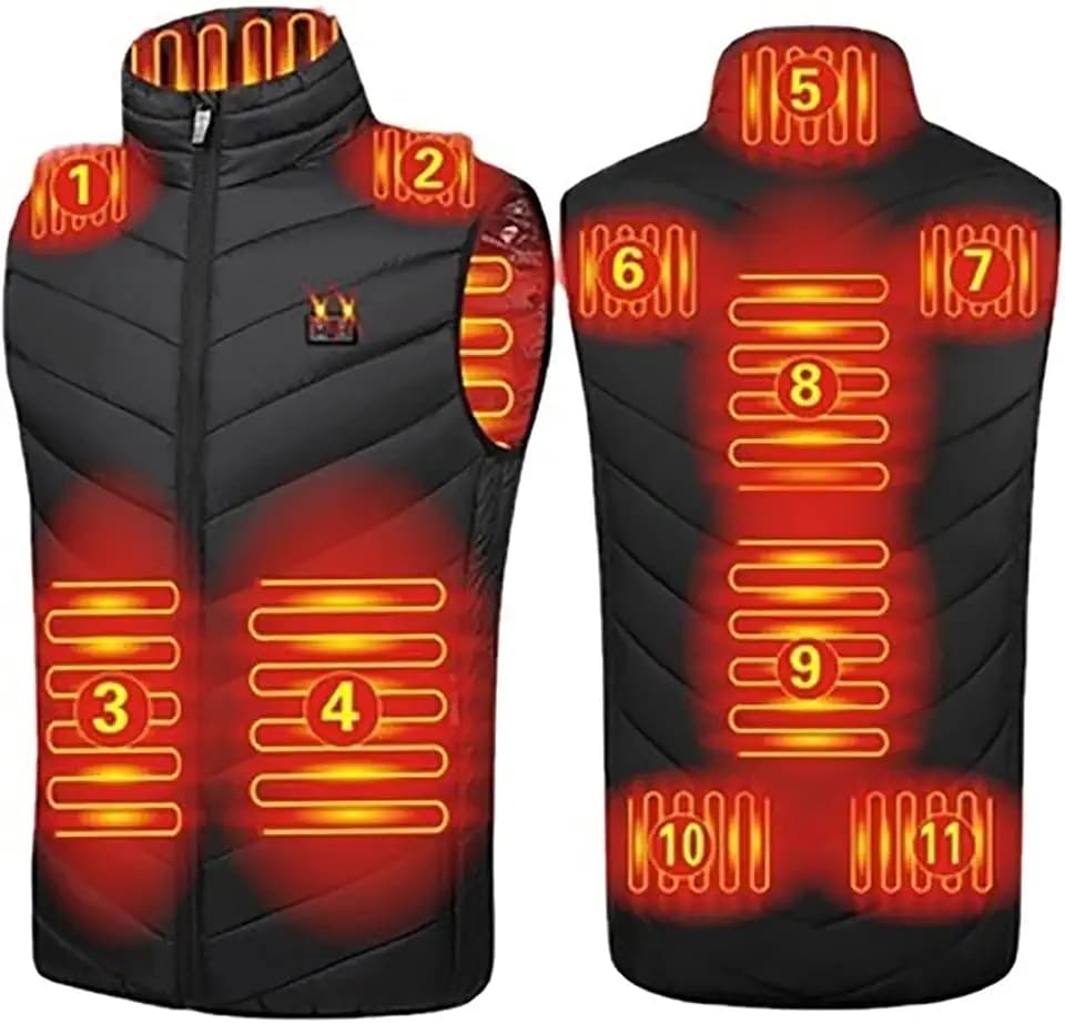 Beheizte Weste USB Elektrische Beheizte Weste Heizjacke Winterwesten für Outdoor Motorrad Camping Angeln Skifahren