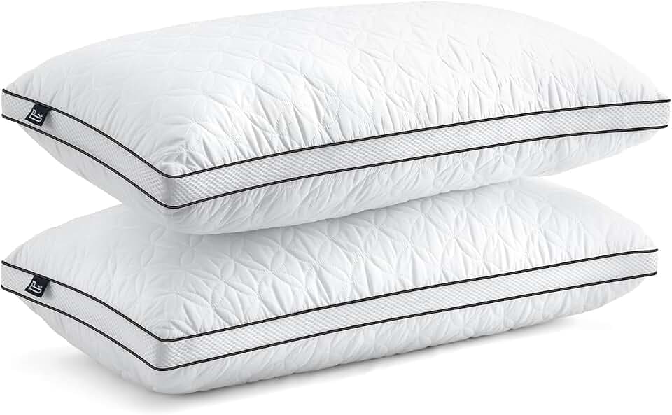 BedStory Kopfkissen 40x80cm 2er Set Kissen, Schlafkissen aus 2X950g Mikrofasern, Atmungsaktive und waschbare Bettkissen,Ideal für Tiefen Erholsamen Schlaf,Öko-Tex Zertifiziert