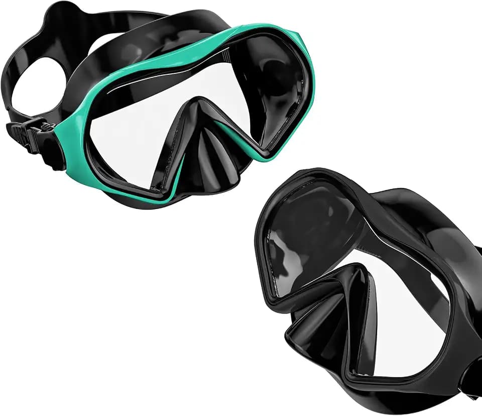 Aegend Snorkel Mask Adults 180° Panoramic Anti-Fog Leak-Proof Diving Goggles Swimming Gear