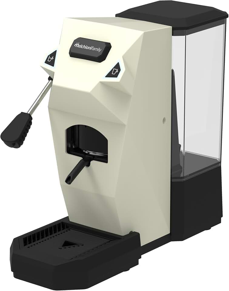 Melchioni Family | Cialdina Espressomaschine, kompatibel mit E.S.E., 15 Bar, Tank 1L, 2 Tasten Espresso und Lang, italienische Pumpe, 550 W