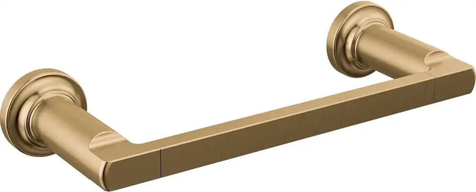 Delta Hand Towel Holder | 8 Inch Champagne Bronze Towel Bar for Bathroom, Kitchen | Tetra Accessories