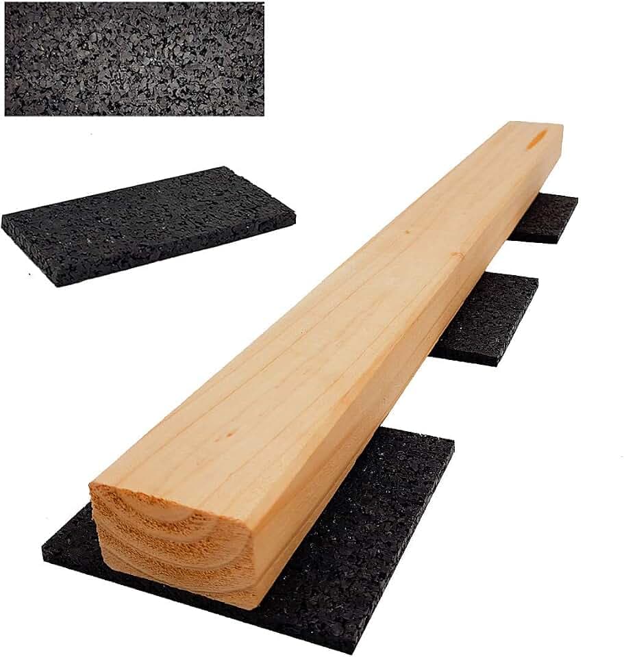Terrassenpads 100 x 50 mm x 3mm 6mm 8mm 10mm 20mm | Unterleger aus Gummigranulat | Stärke und Menge auswählen (100 x 50 x 8 mm Menge: 500 Stück)