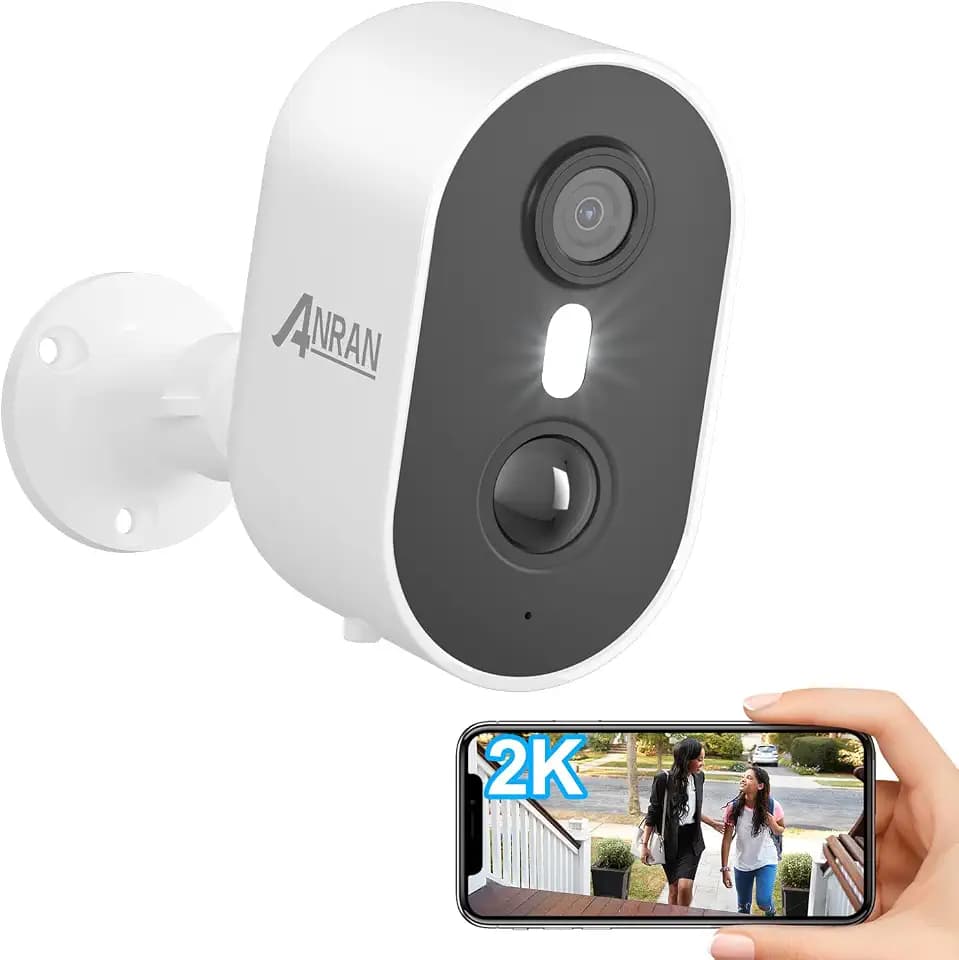 ANRAN Security Cameras Wireless Outdoor,2K Battery Powered Indoor Camera