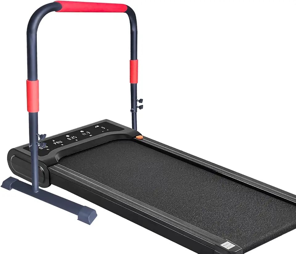 Handle Bar for Walking Pad Compatible with Walking Pad 23" Wide, Adjustable Handrail Height (31.5-43in), Heavy-Duty Steel Frame w/Non-Slip Base
