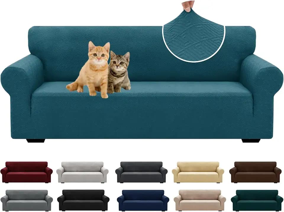 XINEAGE Stretch Jacquard Sofa Cover, Non Slip Sofa Slipcover for Dog