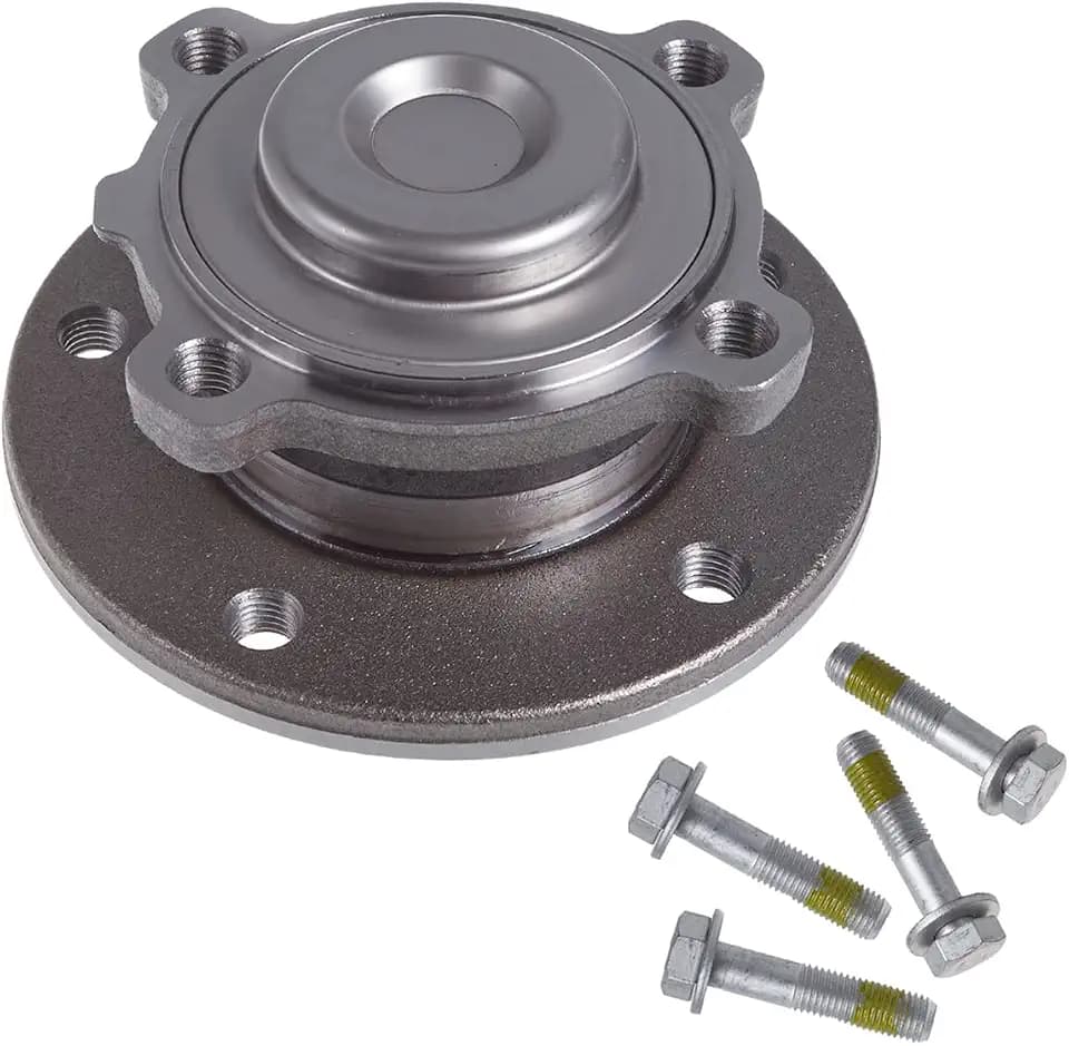 AUQDD 513254 Front Wheel Hub and Bearing Assembly Compatible With B-M-W 08-13 128i 135i,06-11 323i,07-13 328i 335i,09-11 335d,13-15 X1 RWD,10-16 Z4# HA590162 31216765157