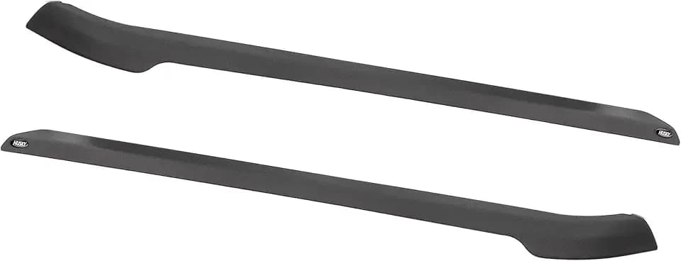 Husky Liners Smoothback Bed Rail Caps with Stakeholes | Fits 2007-2014 Chevrolet Silverado 1500, 2500 HD, 3500 HD (6'6" Bed) | Black, 2-pcs. | 2888021