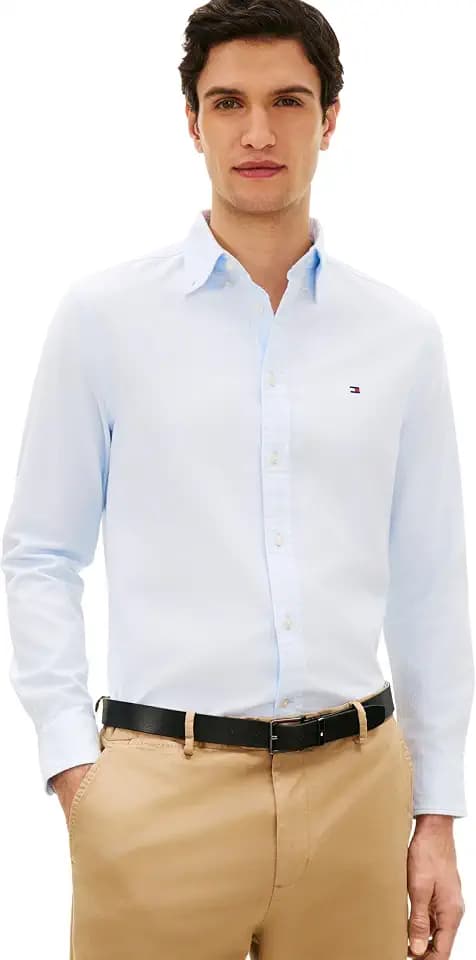 Tommy Hilfiger Herren Flex Dobby Sf Shirt Mw0mw29970 L/S Shirt