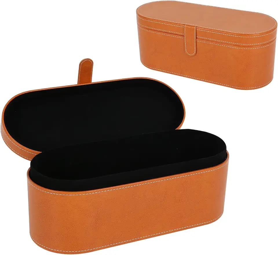 PU-Leder Haartrockner Aufbewahrungsbox für Dyson, harte Reisetasche für Haartrockner Heißluftbürste Haarlockenstab, 33,5 x 13,5 x 13,5 x 13 cm Reise tragbare Aufbewahrungstasche für Dyson Supersonic