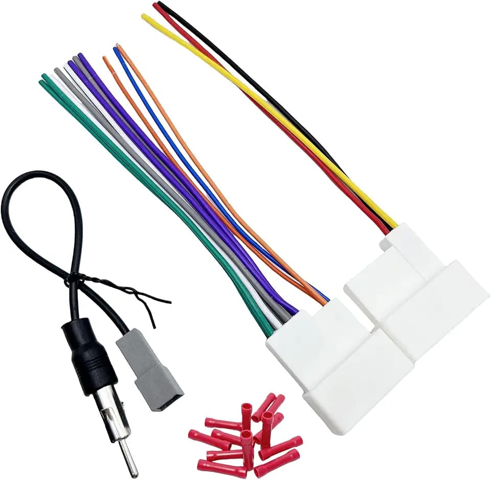 Car Radio Wiring Harness for Hyundai 2012-2017 KIA 2010-2018 with Radio Antenna Adapter Aftermarket Car Stereo Wiring Harness Connector for Elantra Sonata Sorento Radio Stereo Harness Cable