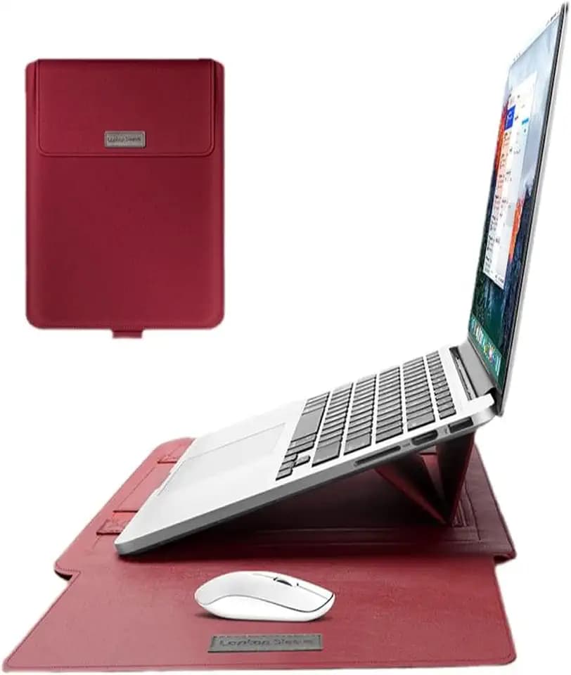 13-14 Inch Sleeve Case Cover for MacBook Pro 2016-2020/Surface Laptop 2017/Book 3 13.5", Laptop Slim Bag for 13-14" Lenovo Dell Toshiba HP Acer Chromebook (13-14 inch, Red)