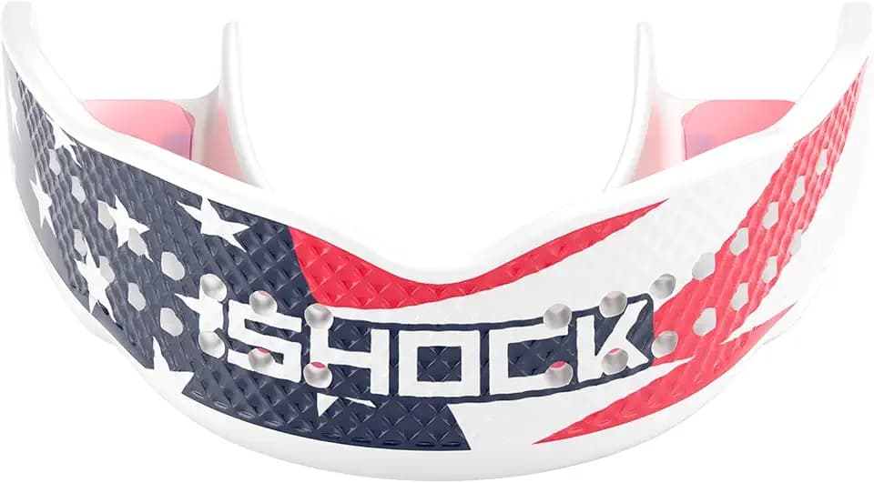 Shock Doctor Mouth Guard - Sports Mouth Guard for Football Mouth Guards, Breathable Low Profile Custom Fit for Basketball, Lacrosse, Hockey & More