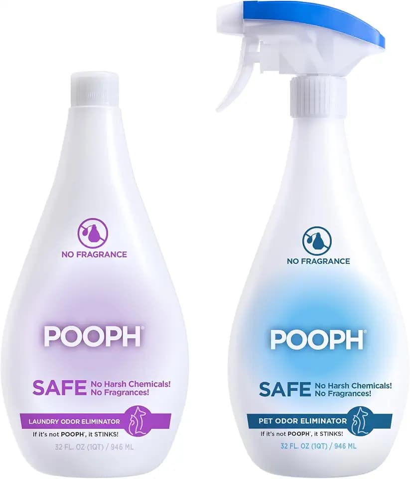 POOPH Pet Odor Eliminator & Laundry Odor Eliminator, 32 oz - Pack of 2
