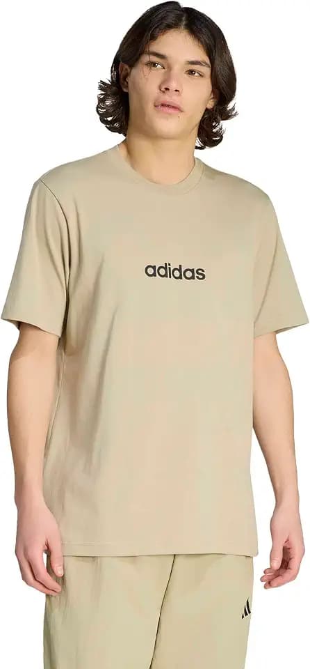 adidas Men's Essential Linear Single Jersey T-Shirt