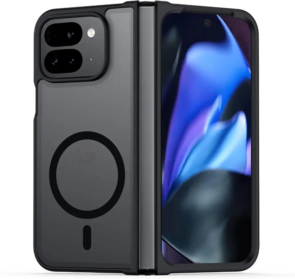 TIANNIUKE Magnetic Case for Google Pixel 9 Pro Fold, Transparent and Yellow Resistant,Compatible with MagSafe,Slim Fit Shockproof Protective Phone Case for Pixel 9 Pro Fold Case 11
