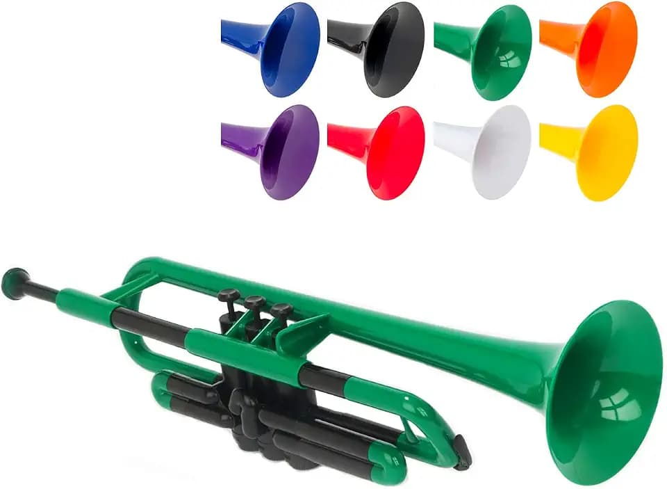 pTrumpet 700628 Trompete mit Tasche und Mundstück grün
