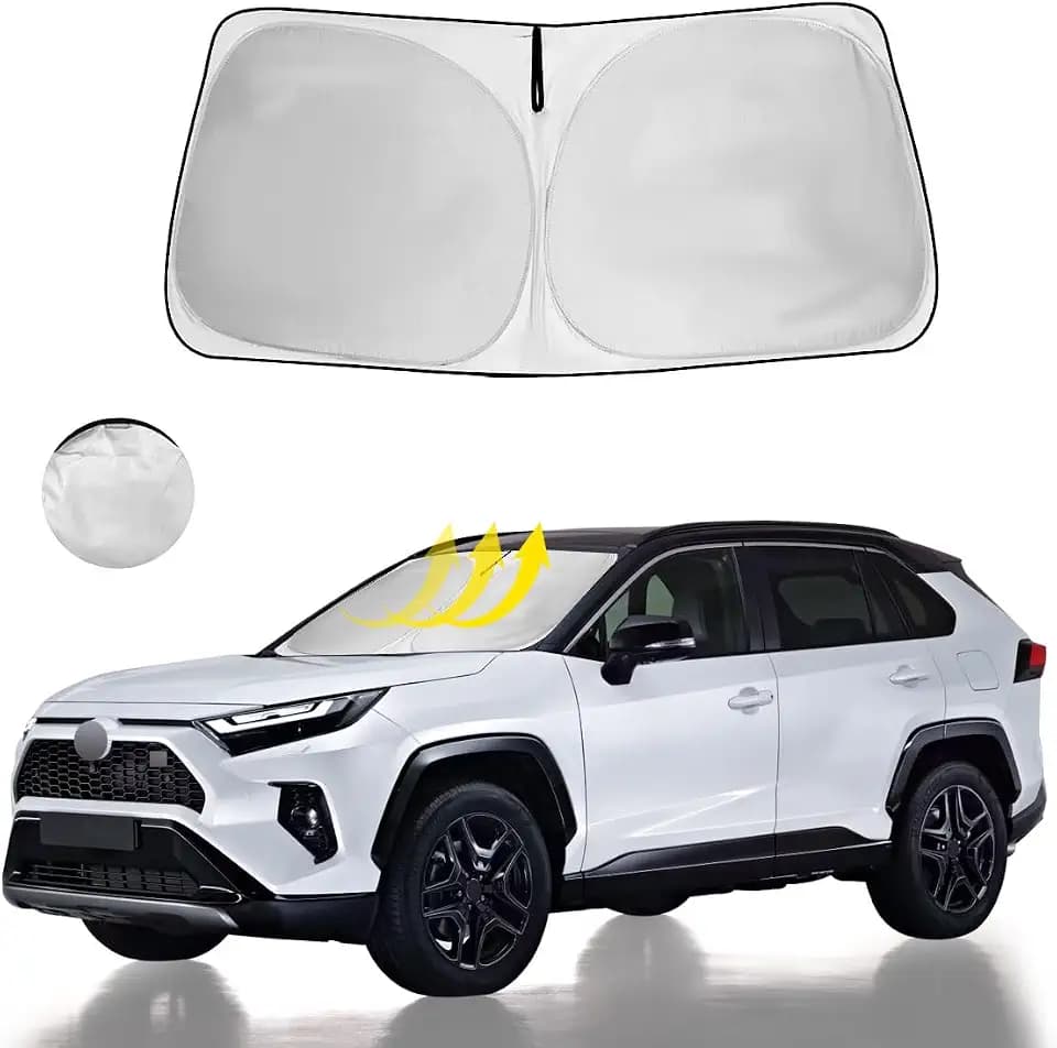 Windshield Sun Shade Car Sunshade Accessories for 2026-2019 Toyota RAV4