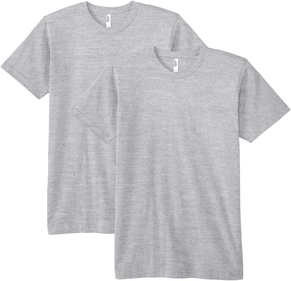 American Apparel Unisex Adult Fine Jersey T-Shirt, Style G2001, Multipack