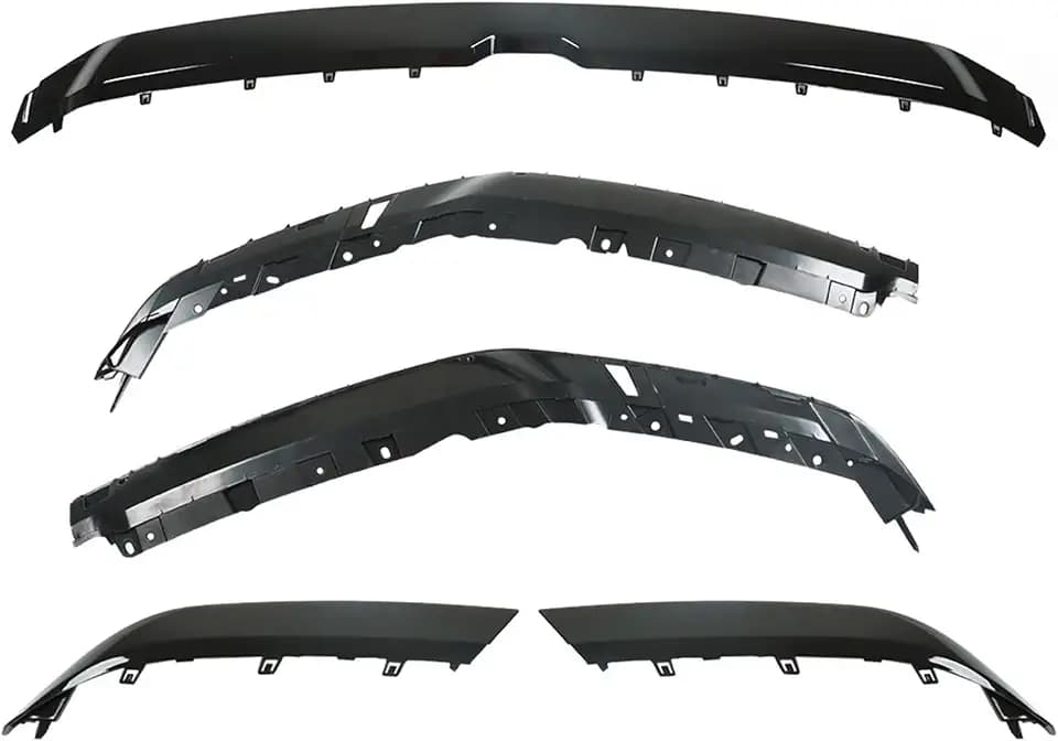GXYWADY Upper Grille Molding Trim Cover Replacement for 2019-2022 Ram 1500 CH1210135 Black
